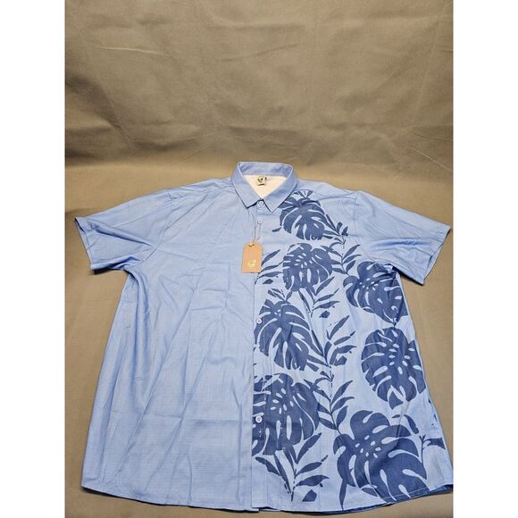 Other - NWT Hardaddy Xxl Button Up Shirt Tropical‎ Leaf Graphics